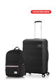 Bundle American Tourister Koper Litevlo Black Medium + Carter Backpack 1 Black